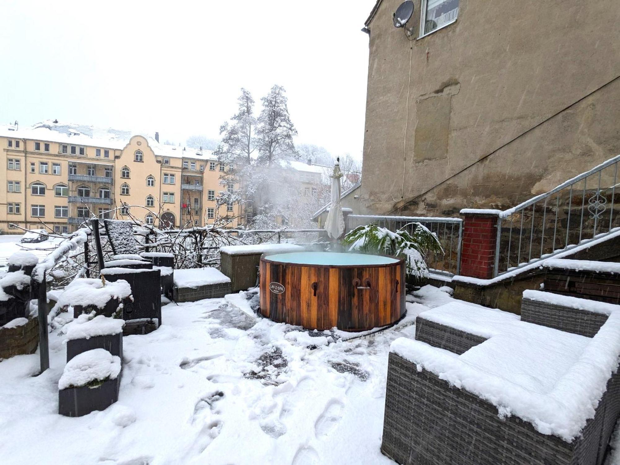 Zi1 - Urlaubsmagie - Erholung Mit Whirlpool & Sauna 赛博尼茨 外观 照片