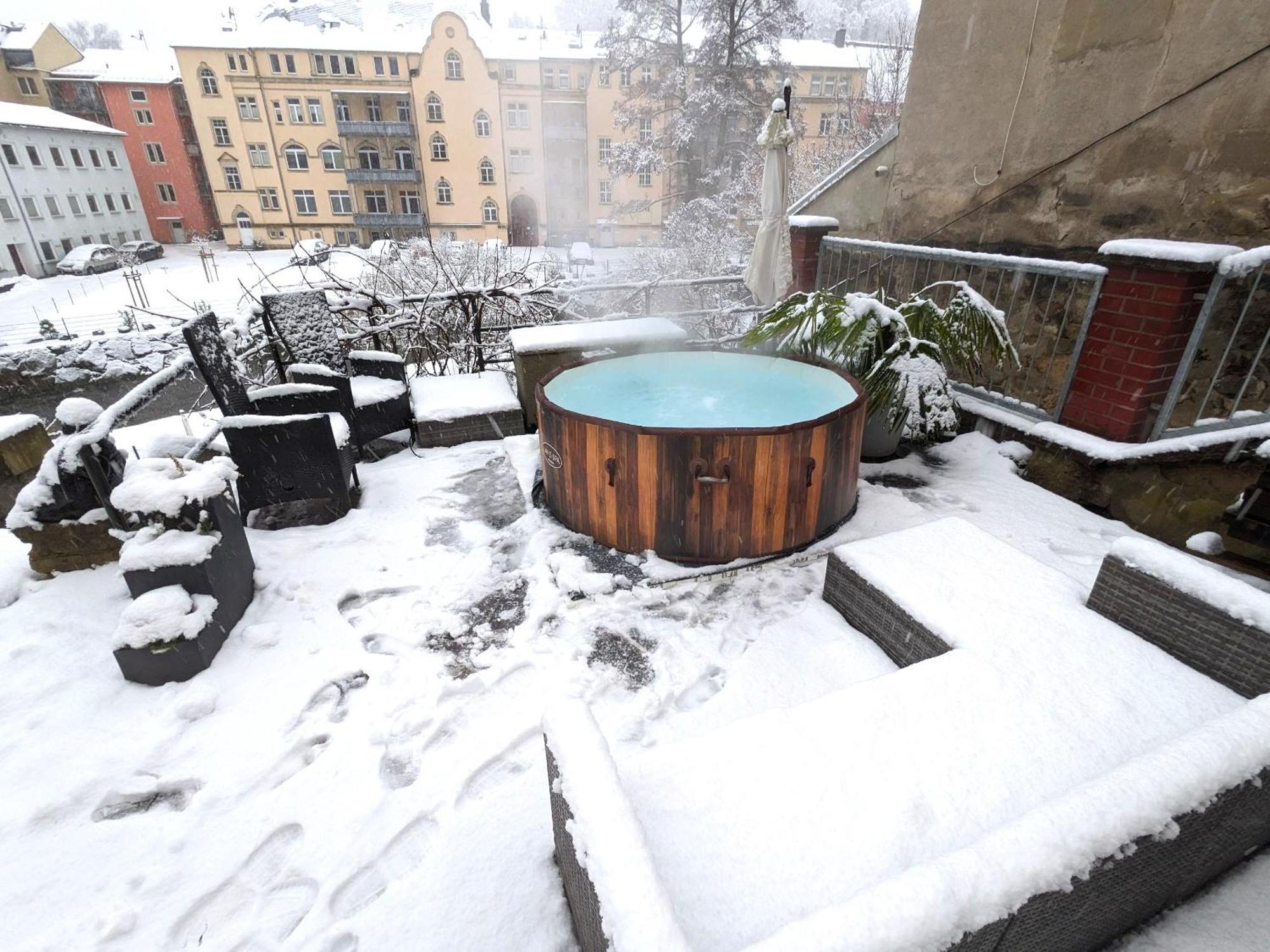 Zi1 - Urlaubsmagie - Erholung Mit Whirlpool & Sauna 赛博尼茨 外观 照片