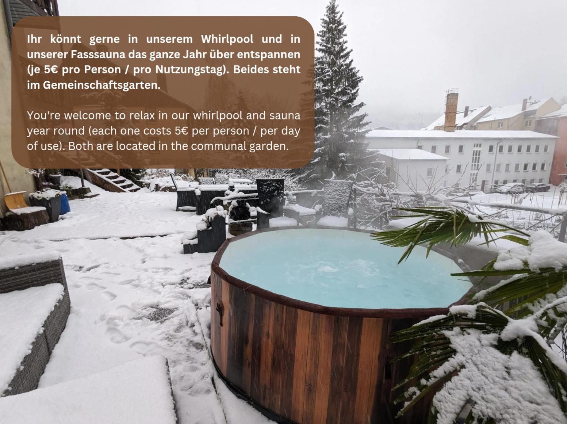 Zi1 - Urlaubsmagie - Erholung Mit Whirlpool & Sauna 赛博尼茨 外观 照片